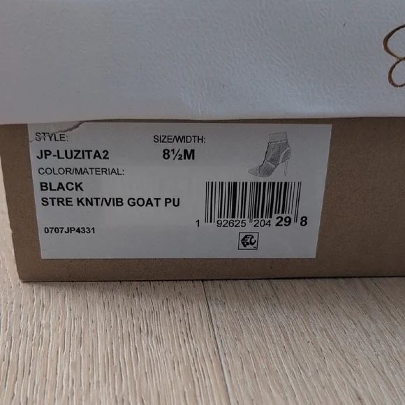 Jessica Simpson Black Studded Ankle Sock Boots 8.5 - Picture 2 of 5